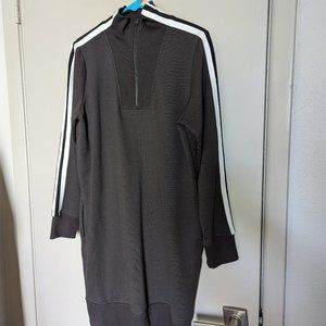 Athleta Sweatshirt Track Dress sz Large L